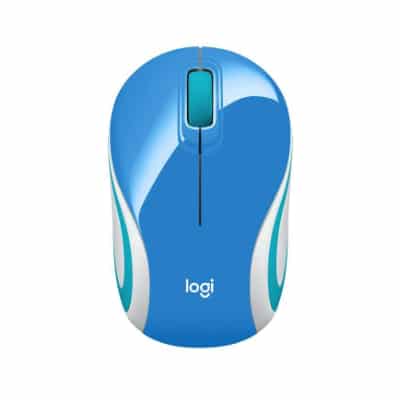Logitech Mouse Wireless M187 Mini Mouse Blue – USB receiver