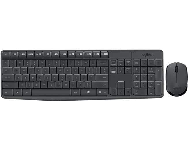 LOGITECH MK235 wireless Keyboard + Mouse Combo Grey – (US)