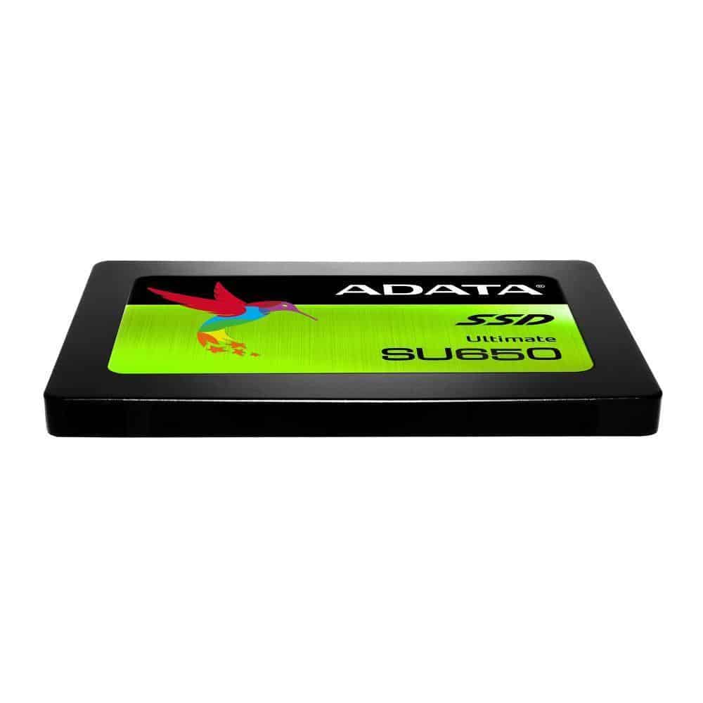 SSD|ADATA|SU650|480GB|SATA 3.0|Write speed 450 MBytes/sec|Read speed 520 MBytes/sec|2,5″|TBW 280 TB|MTBF 2000000 hours|ASU650SS-480GT-R