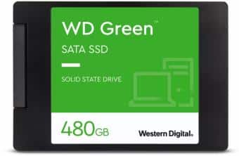 SSD|WESTERN DIGITAL|Green|480GB|SATA 3.0|SLC|Read speed 545 MBytes/sec|2,5″|MTBF 1000000 hours|WDS480G3G0A