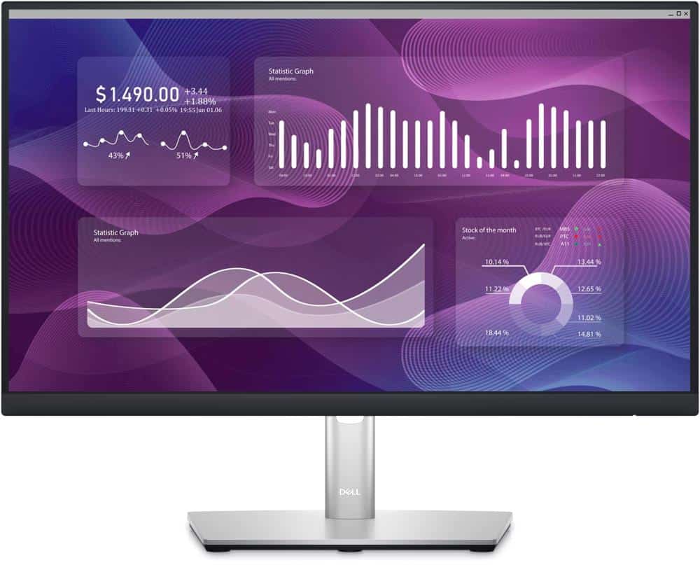 LCD Monitor|DELL|P2223HC|21.5″|Panel IPS|1920×1080|16:9|Matte|5 ms|Swivel|Pivot|Height adjustable|Tilt|210-BDFR