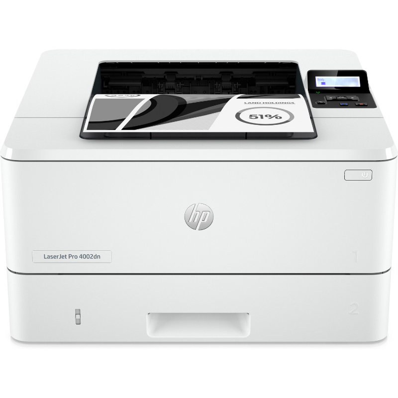 HP LaserJet Pro 4002dn Printer- A4 Mono Laser, Print, Automatic Document Feeder, Auto-Duplex, LAN, 40ppm, 750-4000 pages per month