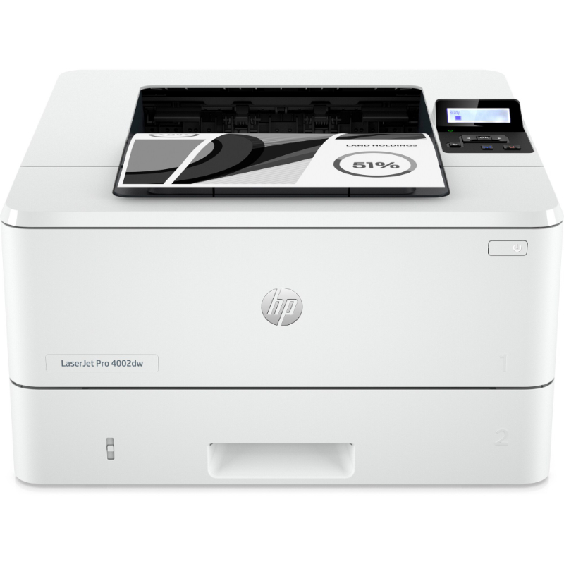HP LaserJet Pro 4002dw Printer – A4 Mono Laser, Print, Automatic Document Feeder, Auto-Duplex, LAN, WiFi, 40ppm, 750-4000 pages per month