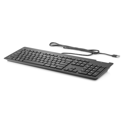 HP Slim USB Wired Keyboard – Smartcard – Black – RUS