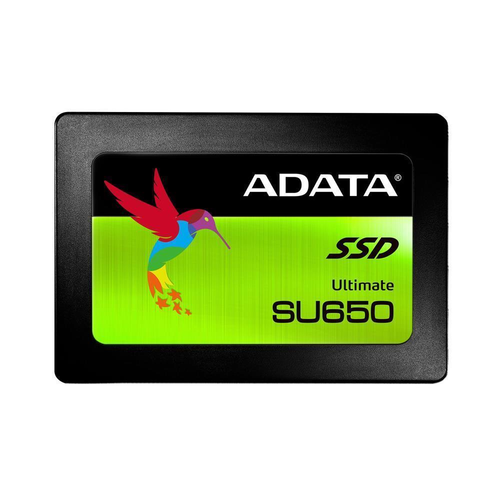 SSD|ADATA|SU650|480GB|SATA 3.0|Write speed 450 MBytes/sec|Read speed 520 MBytes/sec|2,5″|TBW 280 TB|MTBF 2000000 hours|ASU650SS-480GT-R