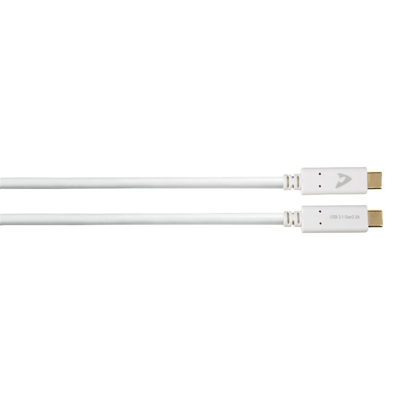Kaabel Avinity USB C 3.1 Gen2 – USB C, 5A, 1m, Valge