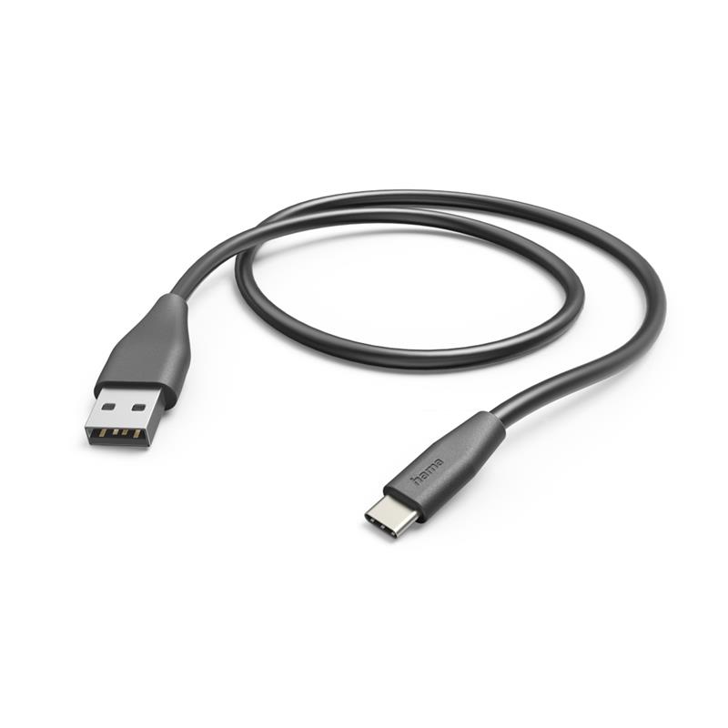 Kaabel Hama USB A – USB C, 1,5m, must