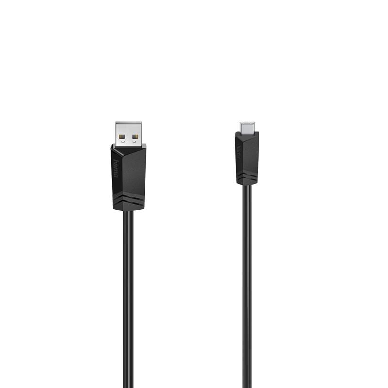Kaabel Hama USB A – USB mini 0,75m