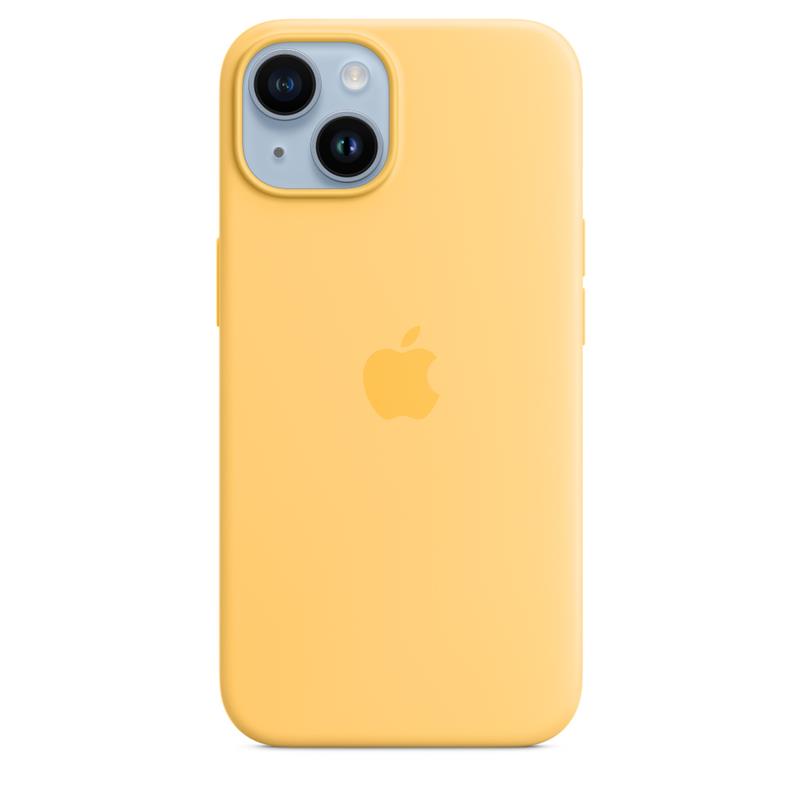iPhone 14 Magsafe silikoonümbris, kollane