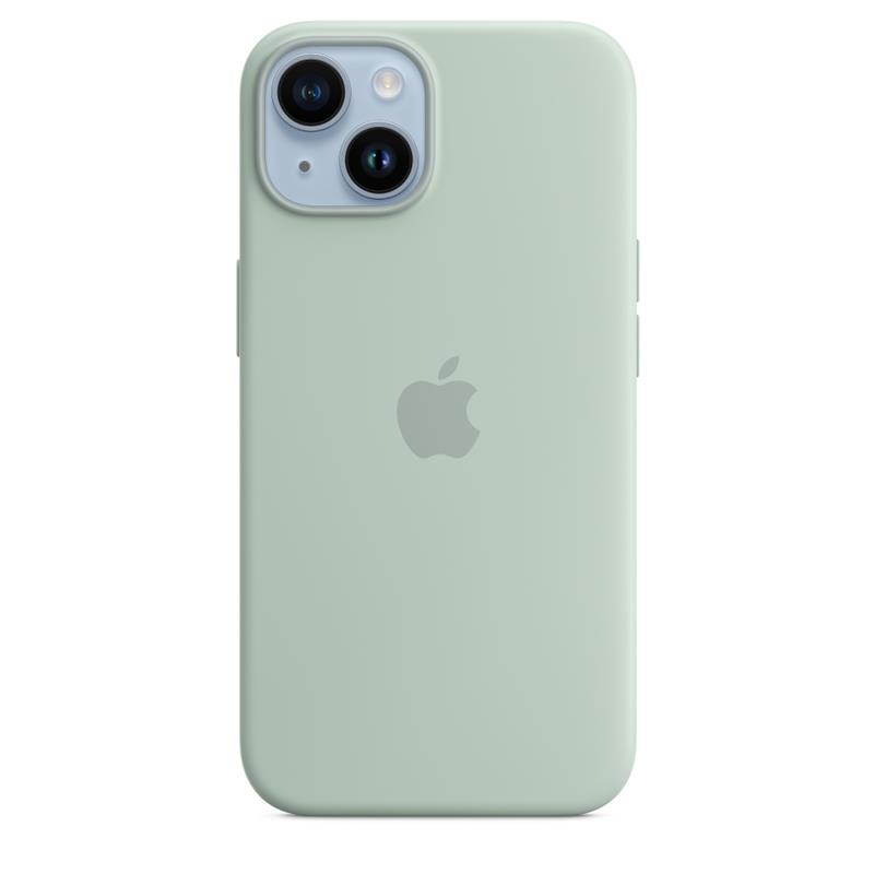 iPhone 14 Magsafe silikoonümbris, heleroheline