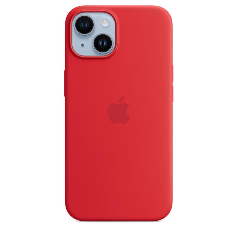 iPhone 14 Magsafe silikoonümbris, punane