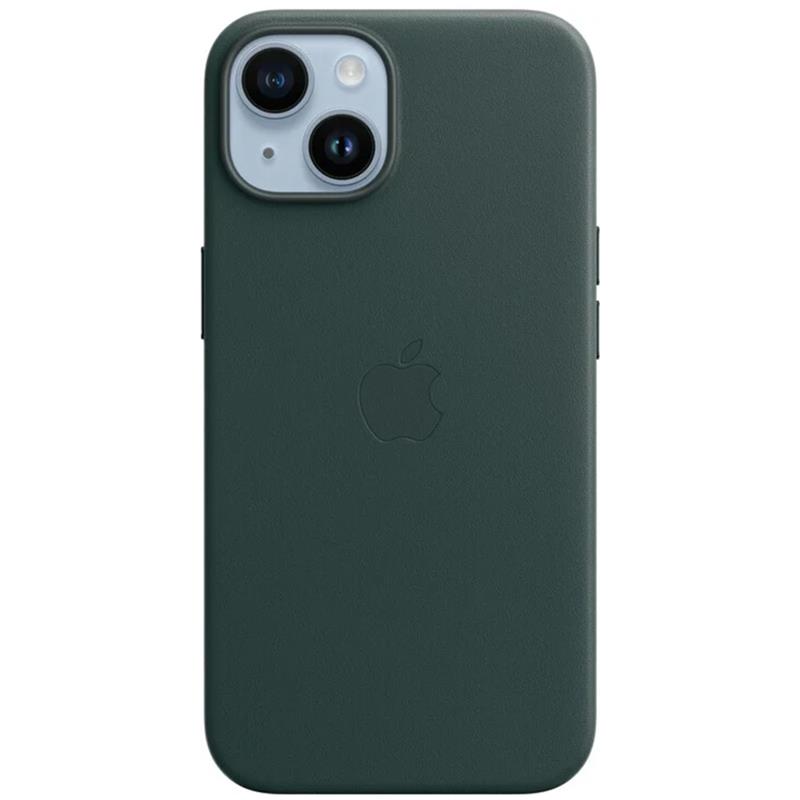 iPhone 14 Leather Case with MagSafe – Forest Green