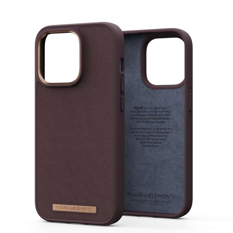 njord  Genuine Leather Case for iPhone 14 Pro (Brown)