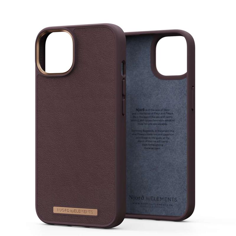 njord  Genuine Leather Case for iPhone 14 (Cognac)