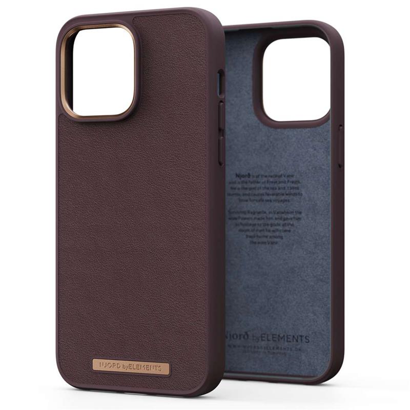 njord  Genuine Leather Case for iPhone 14 Pro Max (Brown)
