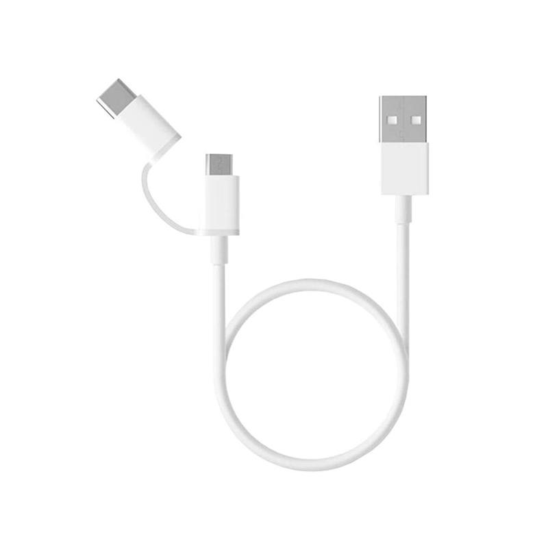 Kaabel Xiaomi Mi 2-in-1 USB Cable (Micro USB to Type C)