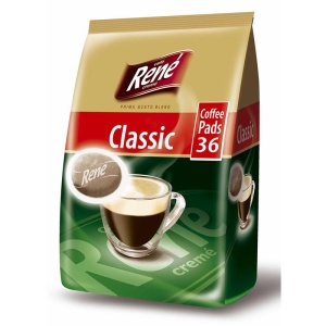 Kohvipadjad Rene, Classic 36 tk
