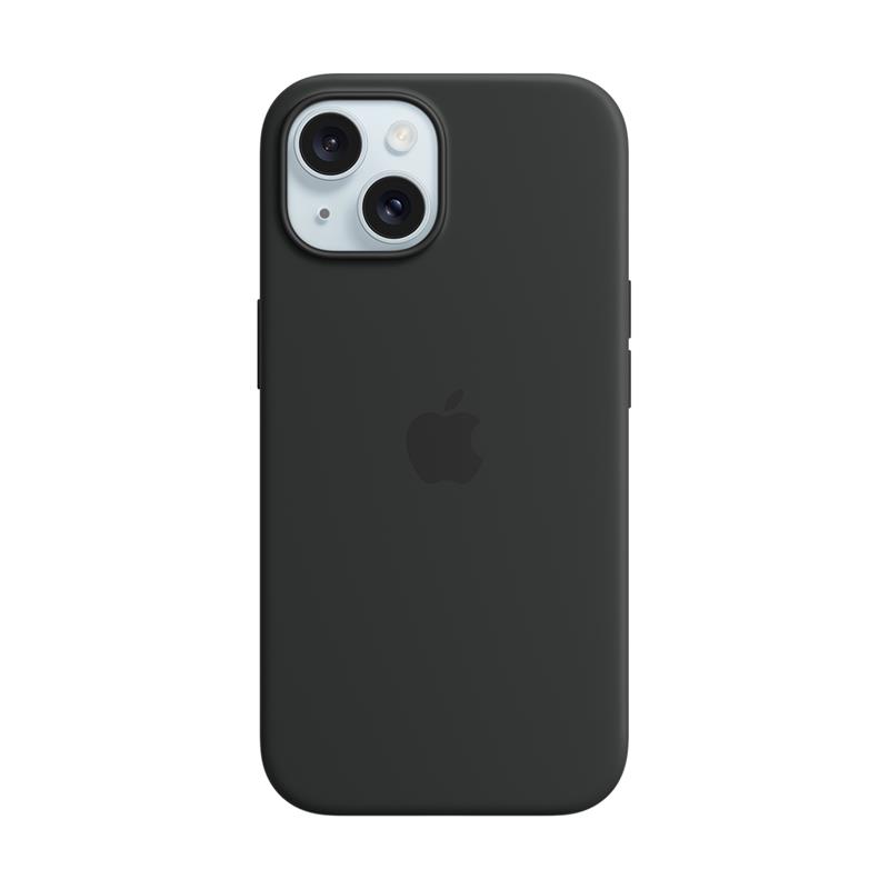 iPhone 15 Silicone Case with MagSafe – Black