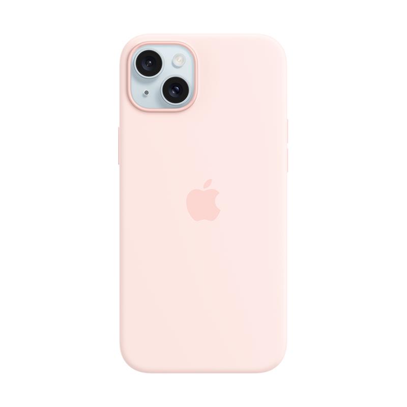 iPhone 15 Plus Silicone Case with MagSafe – Light Pink