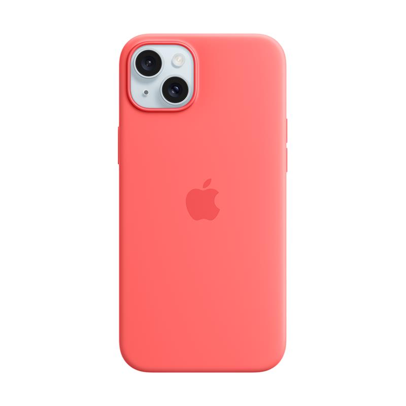 iPhone 15 Plus Silicone Case with MagSafe – Guava
