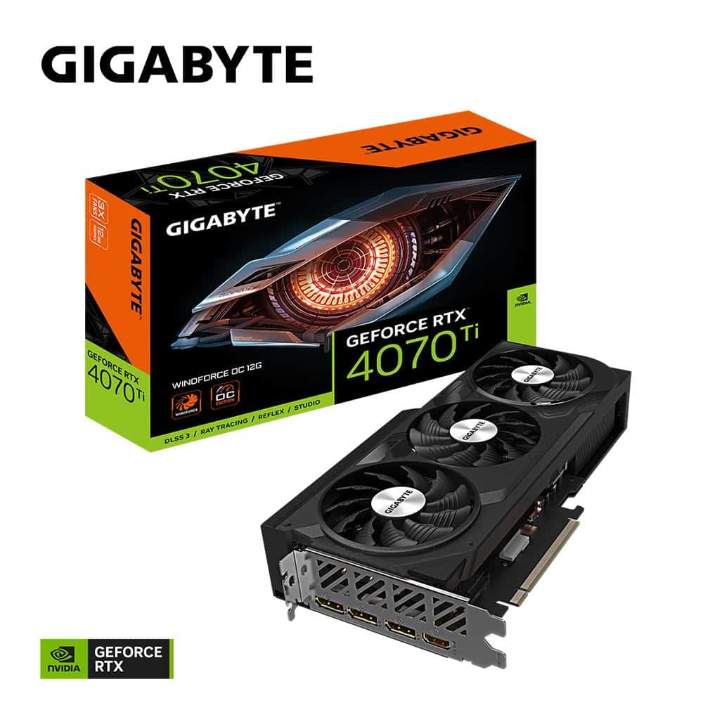 Graphics Card|GIGABYTE|NVIDIA GeForce RTX 4070 Ti|12 GB|GDDR6X|192 bit|PCIE 4.0 16x|1xHDMI|3xDisplayPort|GV-N407TWF3OC-12GD