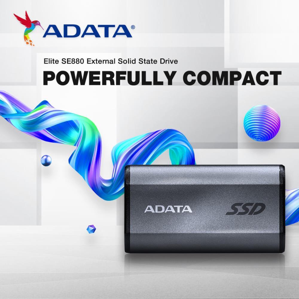 External SSD|ADATA|SE880|2TB|USB-C|Write speed 2000 MBytes/sec|Read speed 2000 MBytes/sec|AELI-SE880-2TCGY