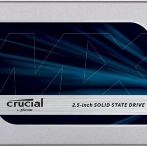 SSD|CRUCIAL|MX500|500GB|SATA 3.0|TLC|Write speed 510 MBytes/sec|Read speed 560 MBytes/sec|2,5″|MTBF 1800000 hours|CT500MX500SSD1